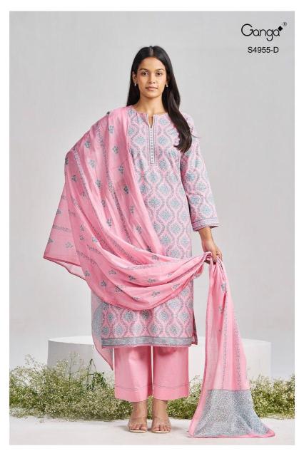 Ganga jagriti 5010 wholesale crepe dress materials